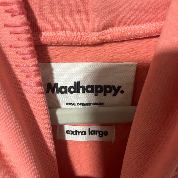 Madhappy Classics Fleece Hoodie - Size XL - Coral color - Picture 5 of 6